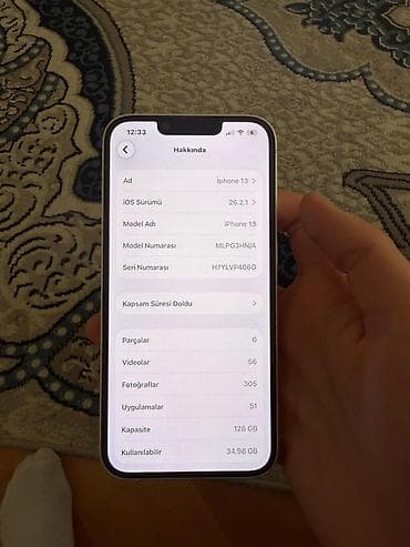 tripod kamera: IPhone 13, 128 GB, Ağ, Face ID — 7