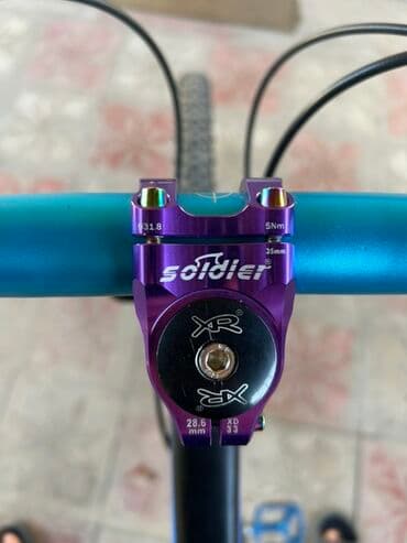 Velosiped üçün bənd (stem) – Soulder markası, bənövşəyi/anodizə