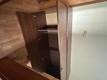 dolap ofis: İşlənmiş, 2 qapılı, Qəhvəyi, Taxta, Açılan, Düz dolab — 2