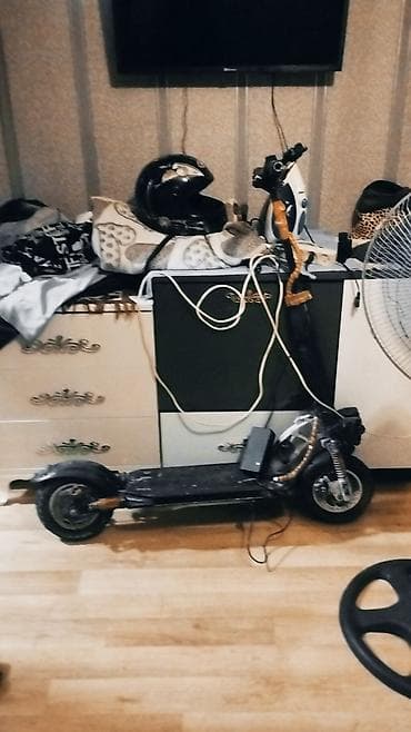 Elektrik nəqliyyatı: Elektrik skuter - Güclü ön və arxa amortizatorlu, iri təkərli — 1