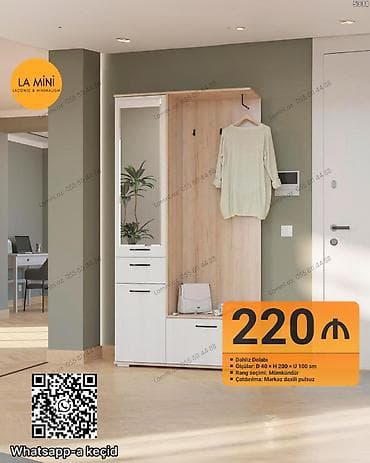 Dəhliz dolabı – LA Mini (Laconic & Minimalism) - Növ: Dəhliz