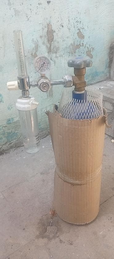 Tibbi oksigen balonu satılır. Reduktor, manometr, flowmeter və — 1