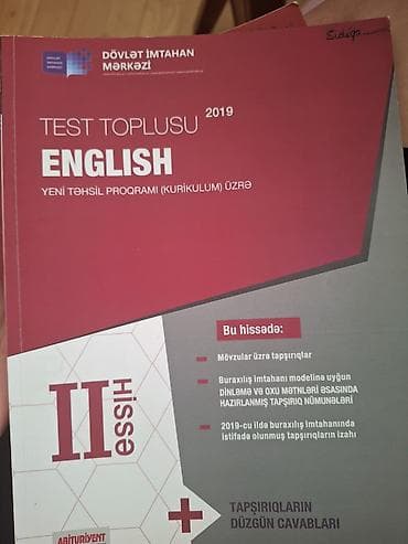 Test Toplusu – English II Hissə2019. *Səliqəli ve təmizdir*