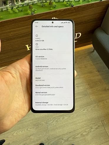 texno telefon: Poco F3, 128 GB, rəng - Qara, Sensor — 5