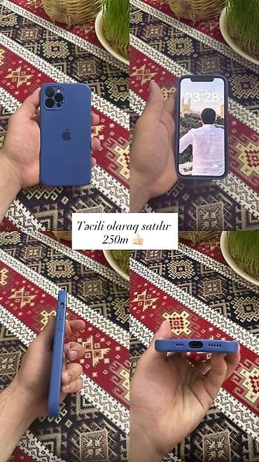 atlant soyuducu servis: IPhone 12 Pro, 128 GB, Göy, Face ID — 1