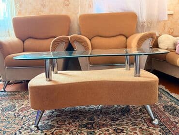 İşlənmiş, Divan, Jurnal masası, 2 kreslo