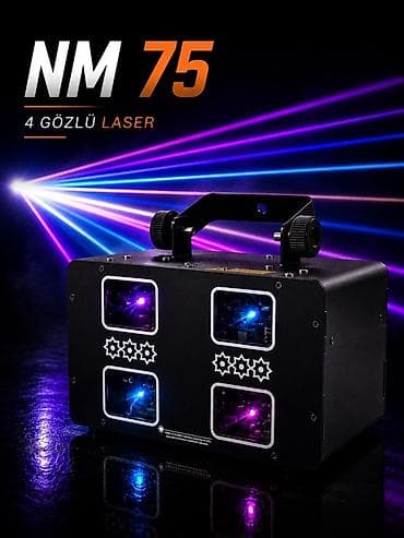 Projektorlar: 🔥 4GÖZLÜ RGB Lazer Səhnə İşığı Toy, tədbir, restoran, klub, DJ və — 1