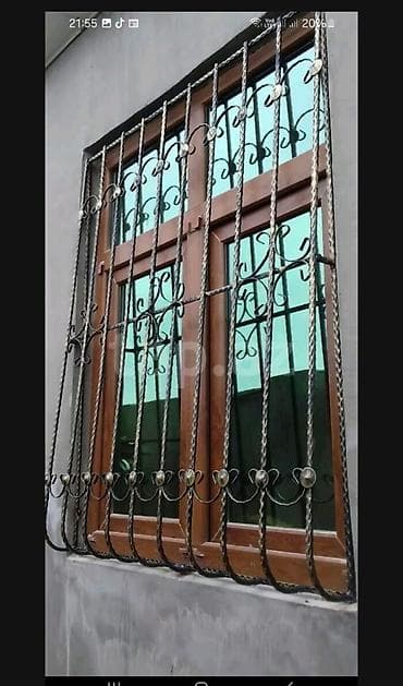 islenmis demir qapi: Köhnə qapıların yerinde təmiri və rənglənməsi.İsteye uyğun qapıların — 5