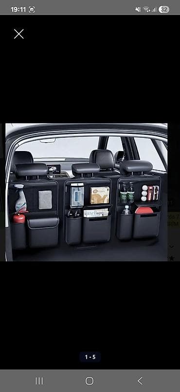 Avtomobil oturacaq arxası üçün çoxfunksiyalı təşkilatçı - Model