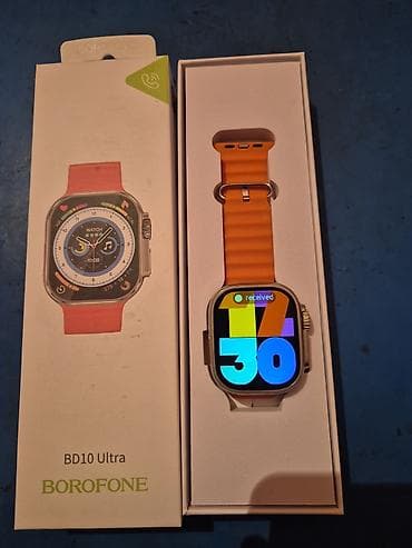 mobil saat: Smart saat, Borofone, Sensor ekran, rəng - Narıncı — 2