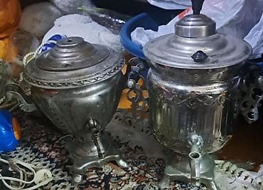 Samovarlar: Tok somavar satılır 2si bir yerdə 100₼. Ünvan Çapayev &Rumi — 1
