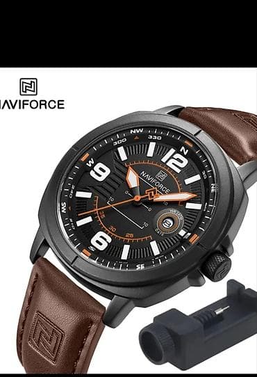 ilan saat: Qol saatı, NaviForce, rəng - Qara — 1