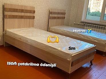 tek adamliq kravat: Yeni, Təknəfərlik çarpayı, Matras ilə — 1