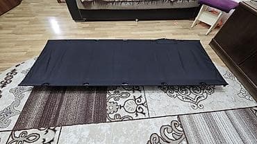 data: Qara rəngli qatlana bilən düşərgə yatağı açıq havada istifadə üçün — 4