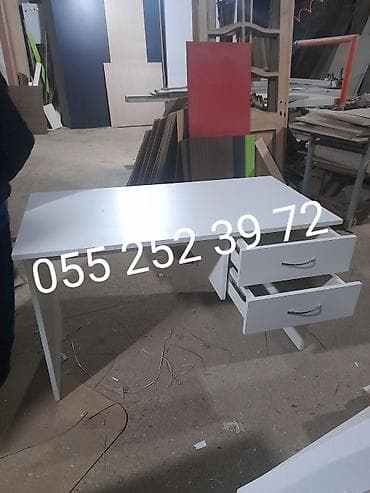 Kompüter masası, Yeni, Açılan, Laminat, Kvadrat masa