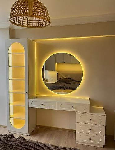 yataq dəsdləri: Məhsul: LED işıqlı makiyaj masaları və güzgü dəstləri - Dizayn — 2