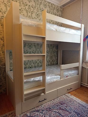 Oğlan və qız üçün, Yeni, Çarpayı, Matras ilə, Siyirməli, Laminat