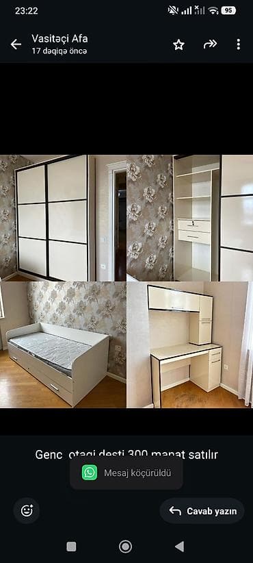 ucuz mebeler: Genc otagi desti 300 manat satılır
20 yanvar*afa — 1