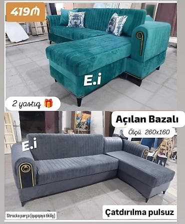Künc divan, Açılan, Bazalı, Parça, Pulsuz çatdırılma