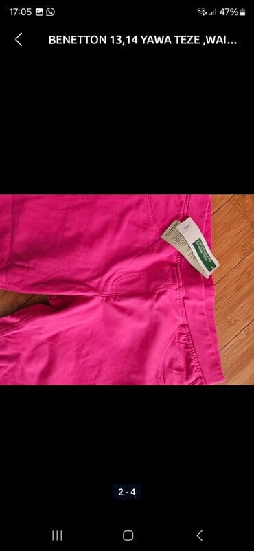 трикотажные юбки для девочек: Повседневные брюки, Для девочек, 12 - 14 лет, Benetton — 2