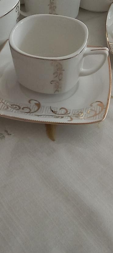 çay servis: Çay dəsti, rəng - Ağ, 12 nəfərlik, Türkiyə — 4