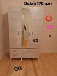 su çəni demir: Yeni, Açılan, 3 qapılı Qarderob, paltar dolabı — 1
