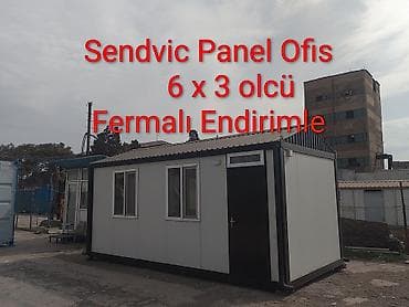 - Hazir Fermali Sendvic Panel Ofis Konteyner ✅ - Umumi olcu 6 x 3 🔥