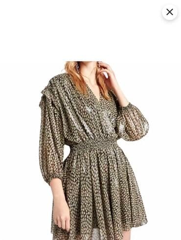 Nocturne markalı qısa paltar - Naxış: zərif, xırda nöqtəli/animal