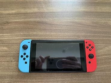 Nintendo Switch: Başlıq: Nintendo Switch V2 (Neon Red/Blue) — Əla vəziyyətdə + Çexol — 2