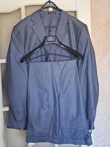 kişi ucun klassik qara kostyum: 1 dəfə geyinib .Ölçü 58 — 2