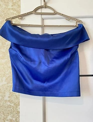 desd paltarlar: Kobalt mavi rəngdə iki hissəli qadın dəsti: Materalı beden — 5