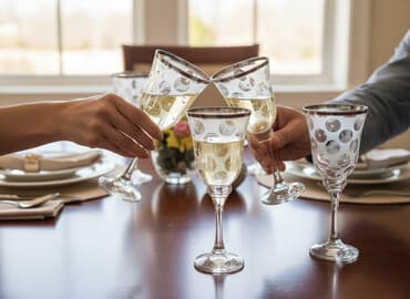 luminark qablar: Qədəhlər, rəng - Gümüşü, Şüşə, 6 ədədli dəst, Türkiyə — 1