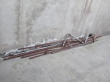 Metal borular və fitinqlər dəsti - Müxtəlif uzunluqlarda və