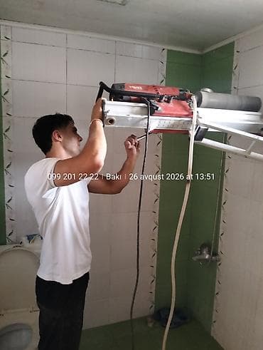 standart qapi olculeri: Xidmət: Beton və kafel səthlərində dəqiq deşmə və kəsim Təsvir: - — 9