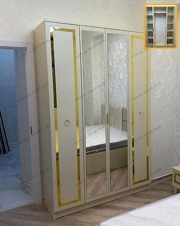 skaf: 4 Qapılı Dolab Standart ölçülü otaqlar üçün ideal həll. Geyimlərinizi — 1