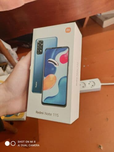 prastoy telefon: Redmi Note 11S, 128 GB, rəng - Boz, İki sim kartlı, Sensor, Barmaq izi — 9