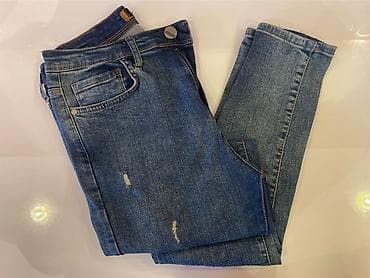 Skinny jean, cox gozel strech materiali var, eyine ela oturur, 38-M