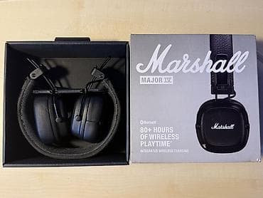 kaset aux: İşlənmiş Simli Qulaqcıqlar, Marshall, rəng - Qara — 1