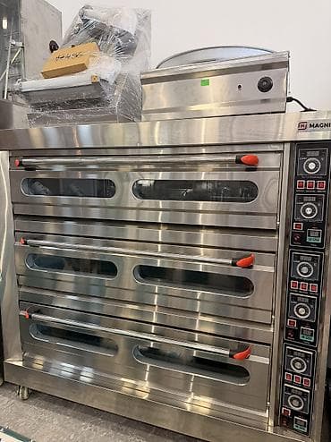 mini pec: Elektrik soba, Pizza, Yemək üçün, Çörək, 3 mərtəbəli, Yeni — 2