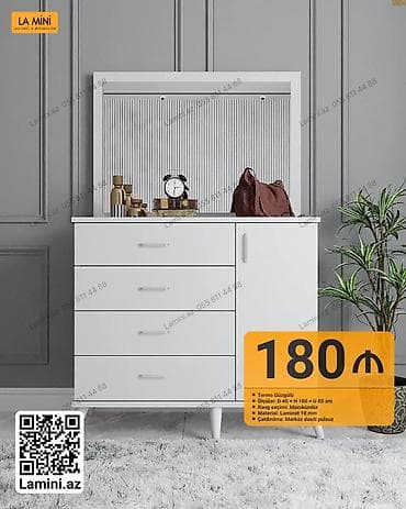 LA MİNİ komodu – termo güzgülü, minimal dizayn. - Ölçülər: D 40 × H lalafo.az -da LA MİNİ komodu – termo güzgülü, minimal dizayn. - Ölçülər: D 40 × H