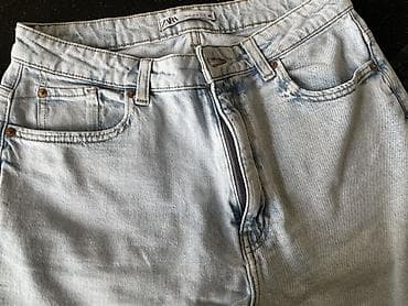 Cinslər: ZARA cins şalvarı - Model: Klassik 5-cibli dizayn (iki ön cib, sikkə — 4