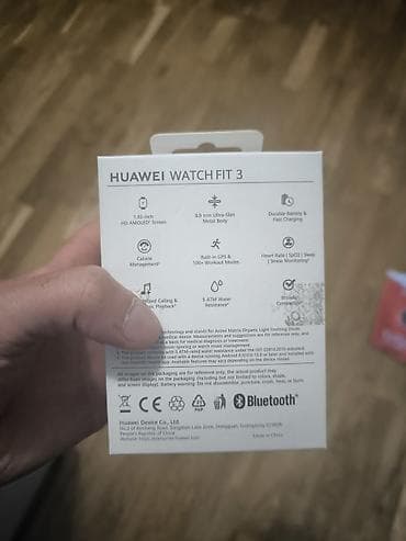 iphone 100: Huawei Watch Fit 3 – ağıllı saat Xüsusiyyətlər: - 1.82" HD AMOLED — 4