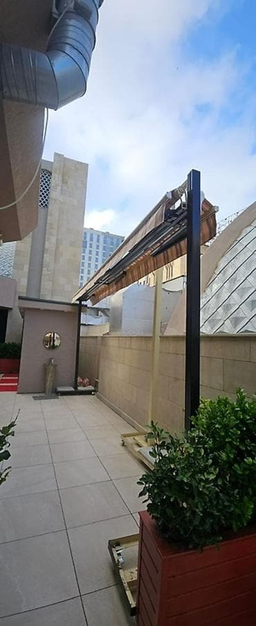 duru yaglar: Teras və açıq məkanlar üçün metal konstruksiyalı, qatlanıb-açıla bilən — 1