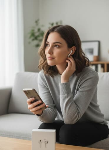 Yeni Simsiz (Bluetooth) Qulaqcıqlar, Apple, rəng - Ağ