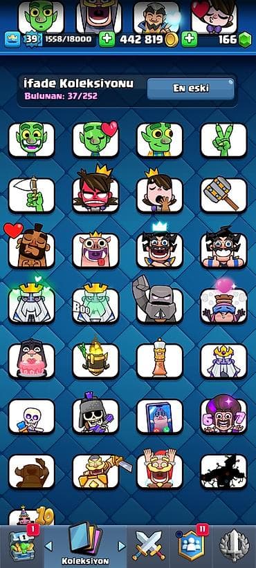 hdd yadas vinti: Clash Royale oyun hesabı - Kral səviyyəsi: 39 - Kubok: 7598 - Qızıl — 2
