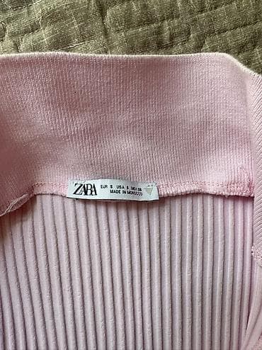 Мужская одежда: Мужское поло, Zara, S, цвет - Розовый — 3