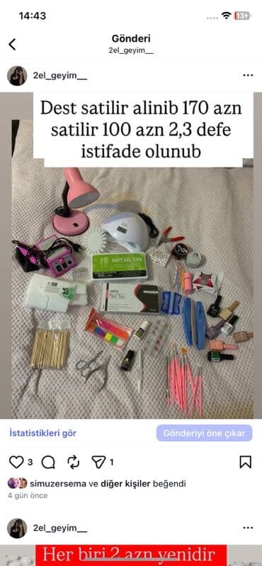 Dırnaq üçün gel lak, Yeni, Pulsuz çatdırılma, Ödənişli çatdırılma, Rayonlara çatdırılma