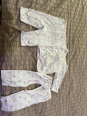 Xodunoklar: Uşaq geyim dəsti - 3 parçalı dəst: uzunqol köynək və iki ədəd şalvar — 1