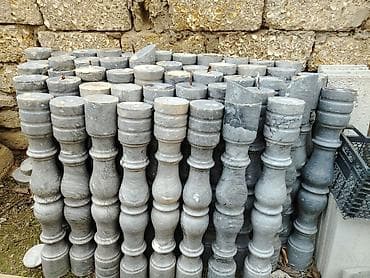 Mərmər balyustrad sütunları - Material: təbii daş/mərmər teksturası