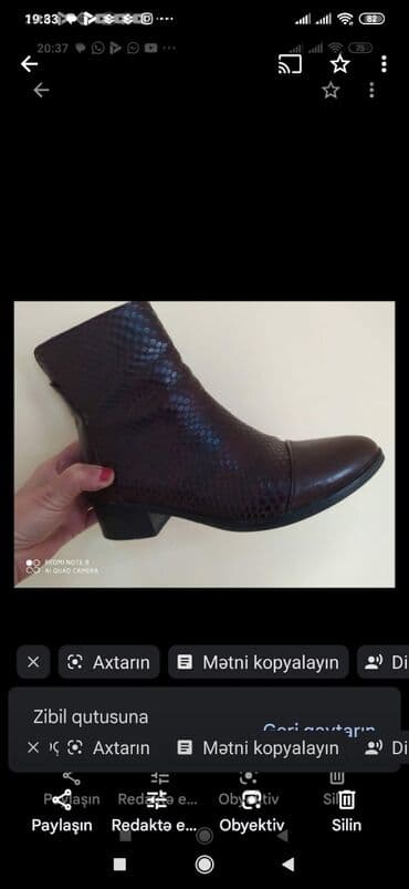 Ölçü: 37, rəng - Qəhvəyi, Yeni